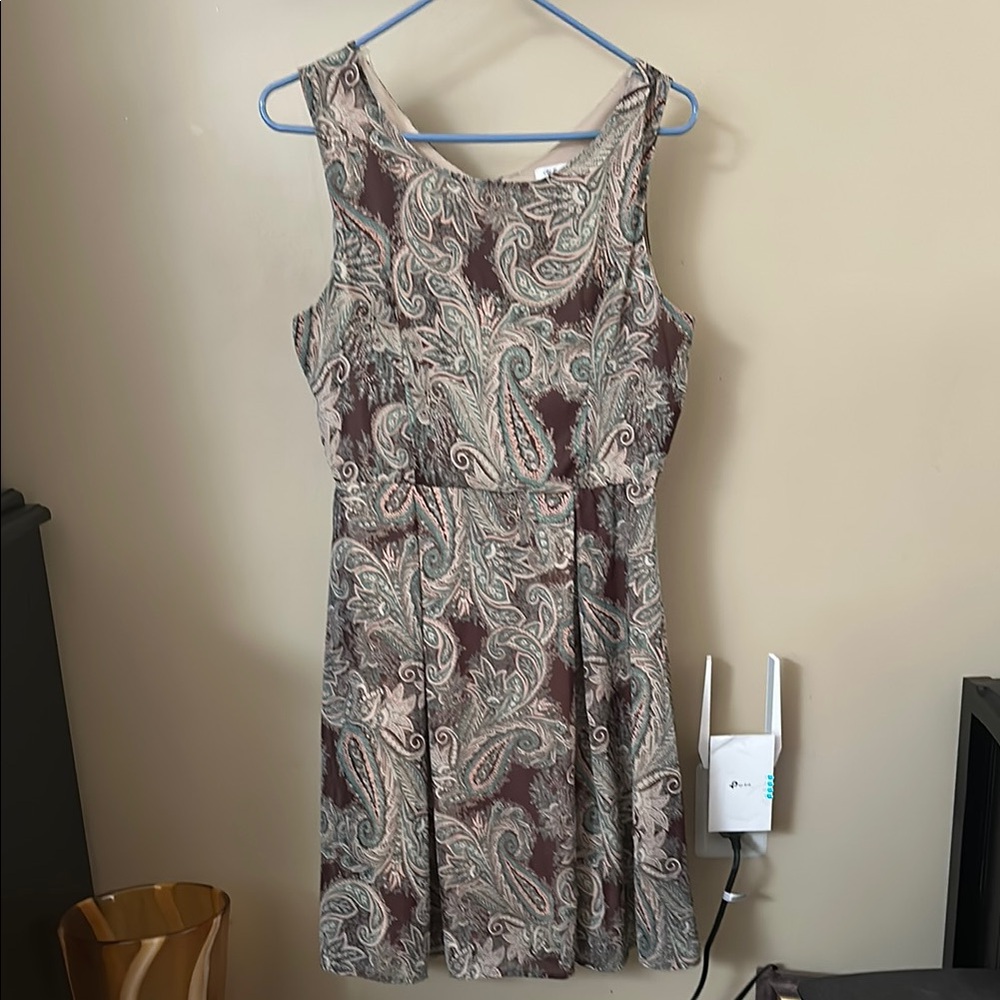 Cream Scoop Neck Sleeveless Mini Sundress